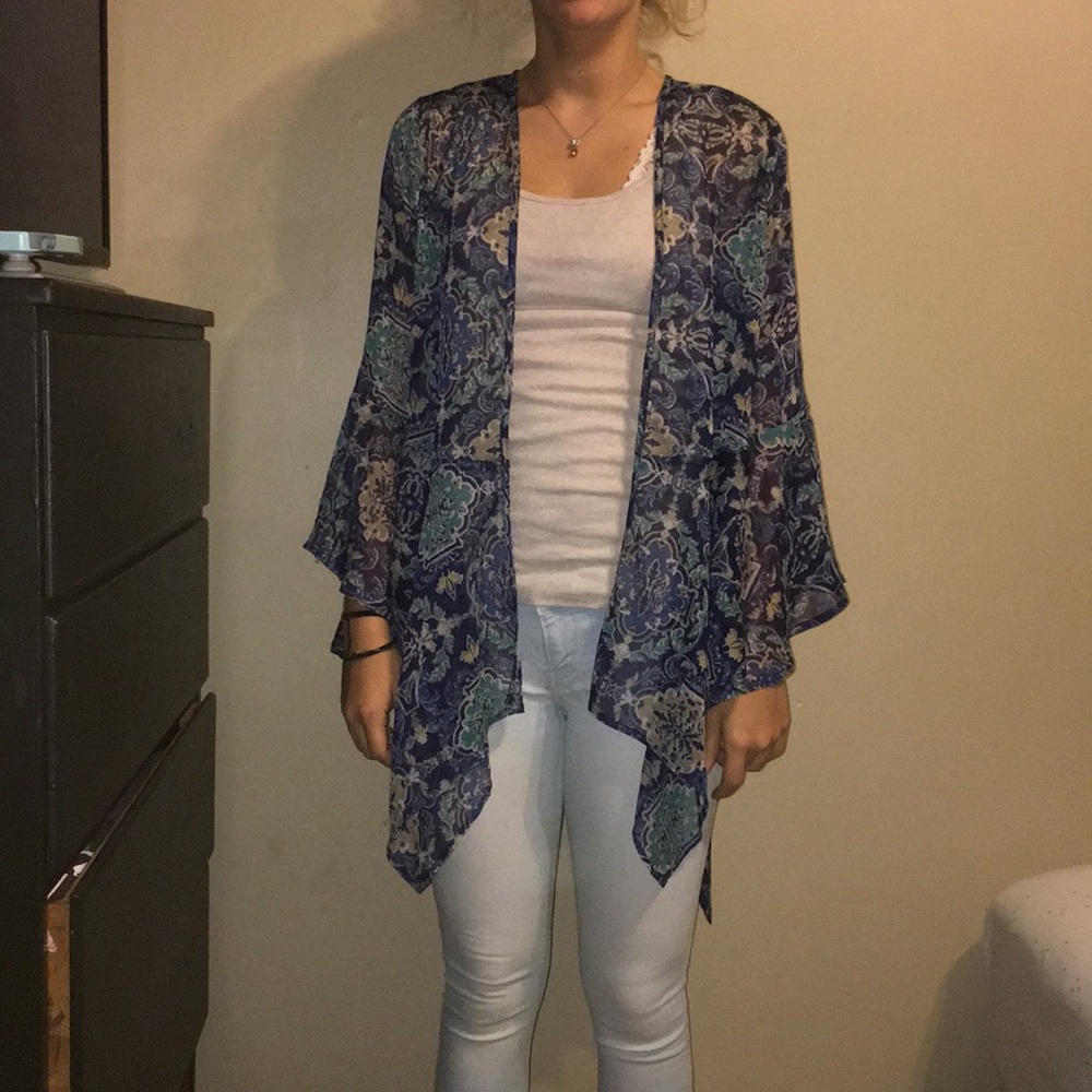Blue detailed Kimono