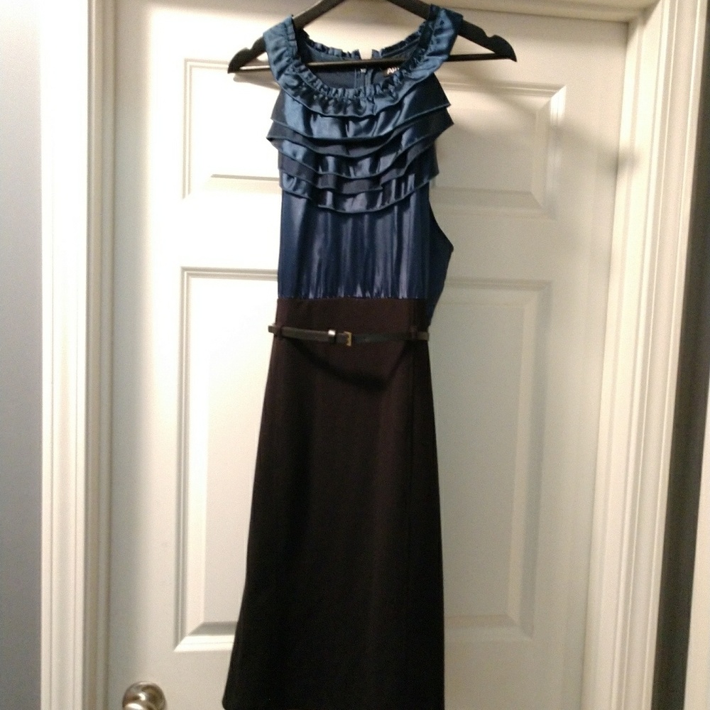 Blue and Black Dress
