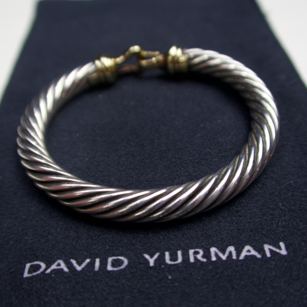David Yurman Cable Classic Buckle Bracelet with 14