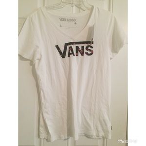 NWT Vans White Floral Allegiance II Tee XL