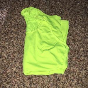 Yellow running tank top