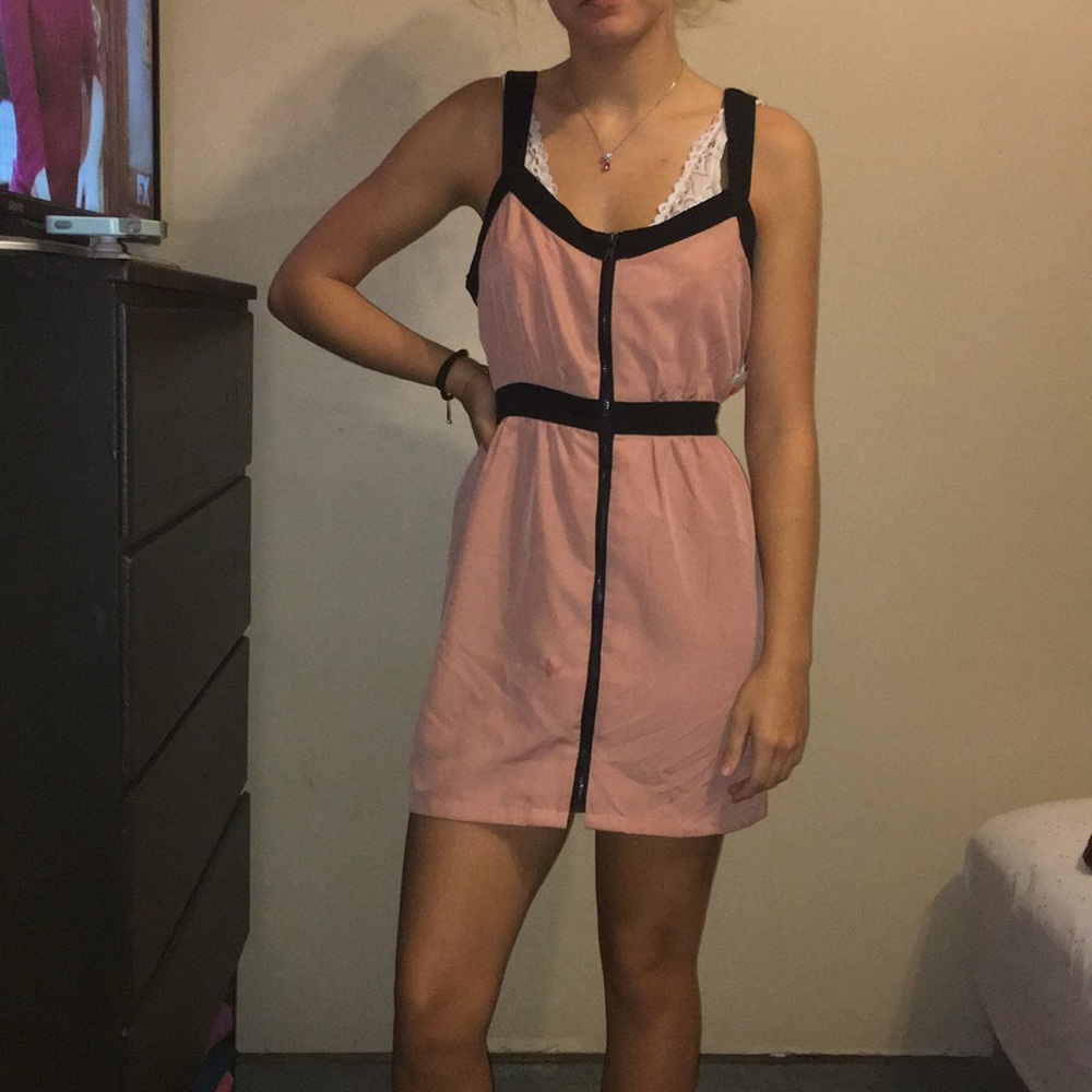 Black And Pink Dress