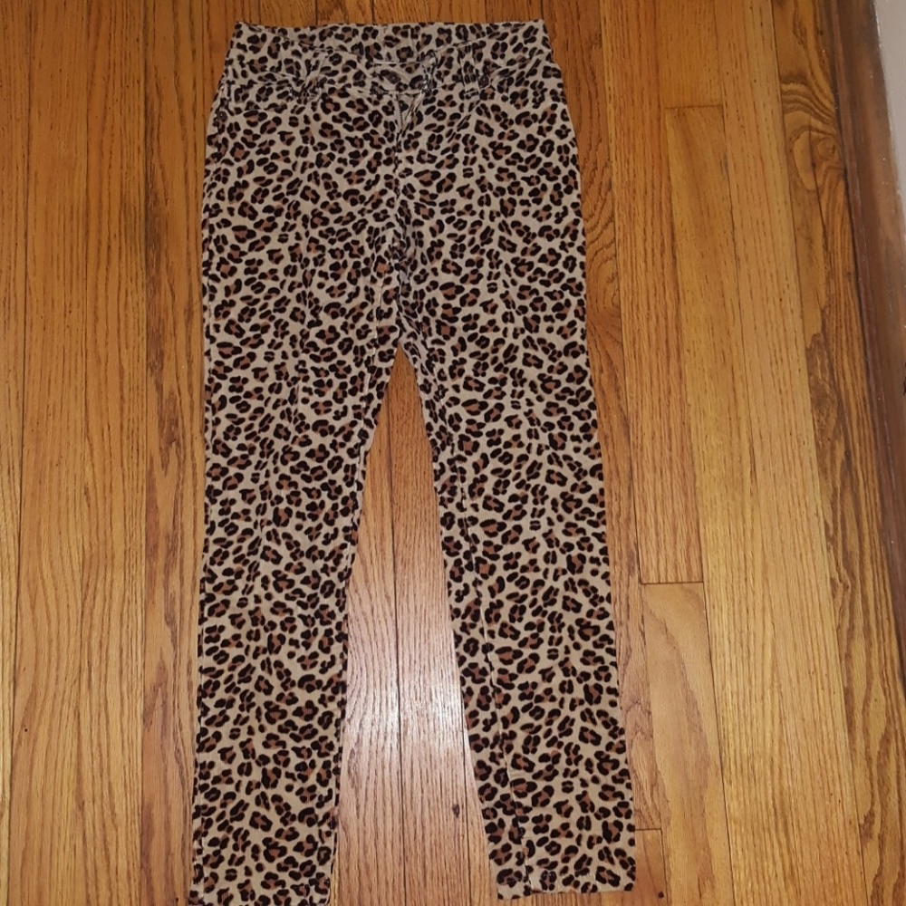 Girls leopard pants
