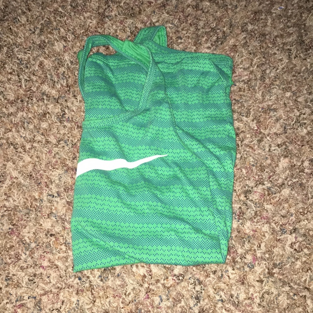 Nike green running top