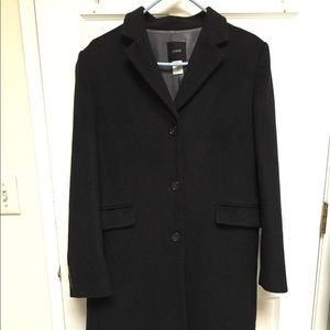 JCrew full length wool coat size 10
