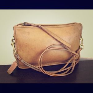 Vintage small penny coach crossbody /large clutch