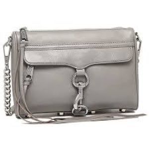 Rebecca minkoff light grey mini Mac