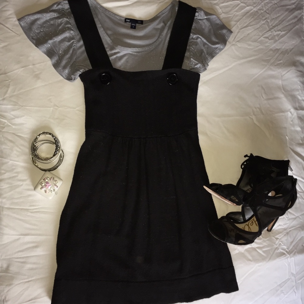 Knit black dress