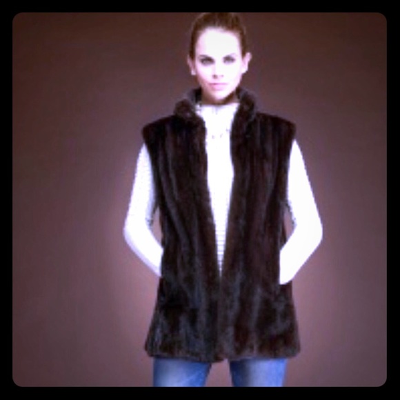 Mink Fur Vest by Mary McFadden - Picture 1 of 6