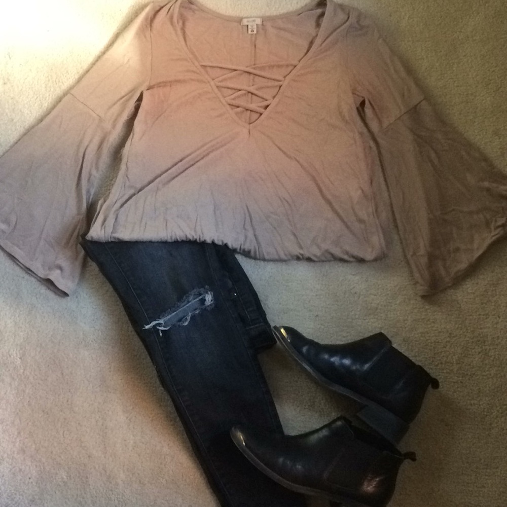 SOLD Ecoté Lace Up Top