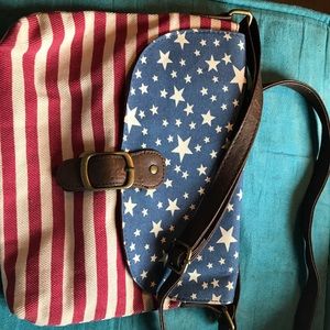 American Flag crossbody bag