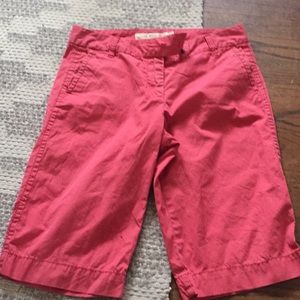 J Crew Bermuda shorts red size 2