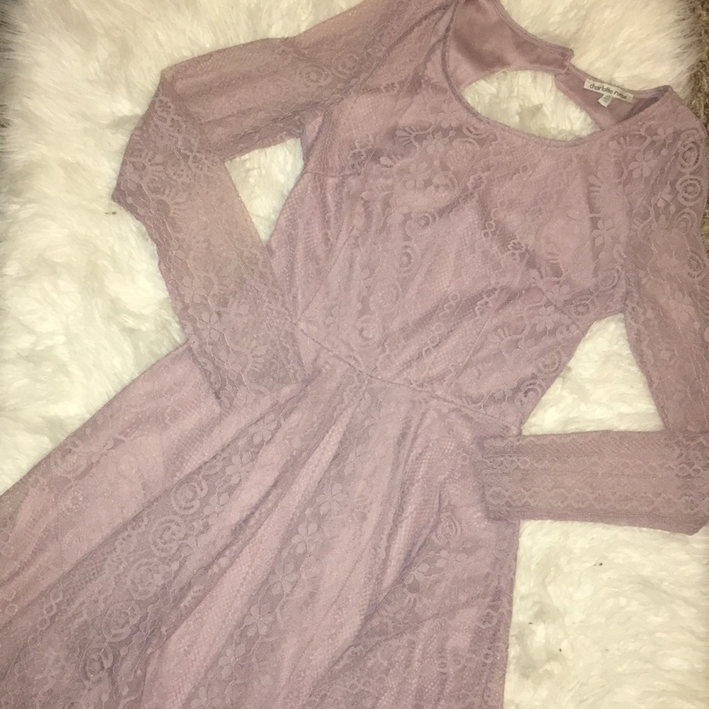 Purple Lace Dress