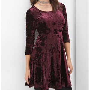 Forever 21 Velvet Skater Dress