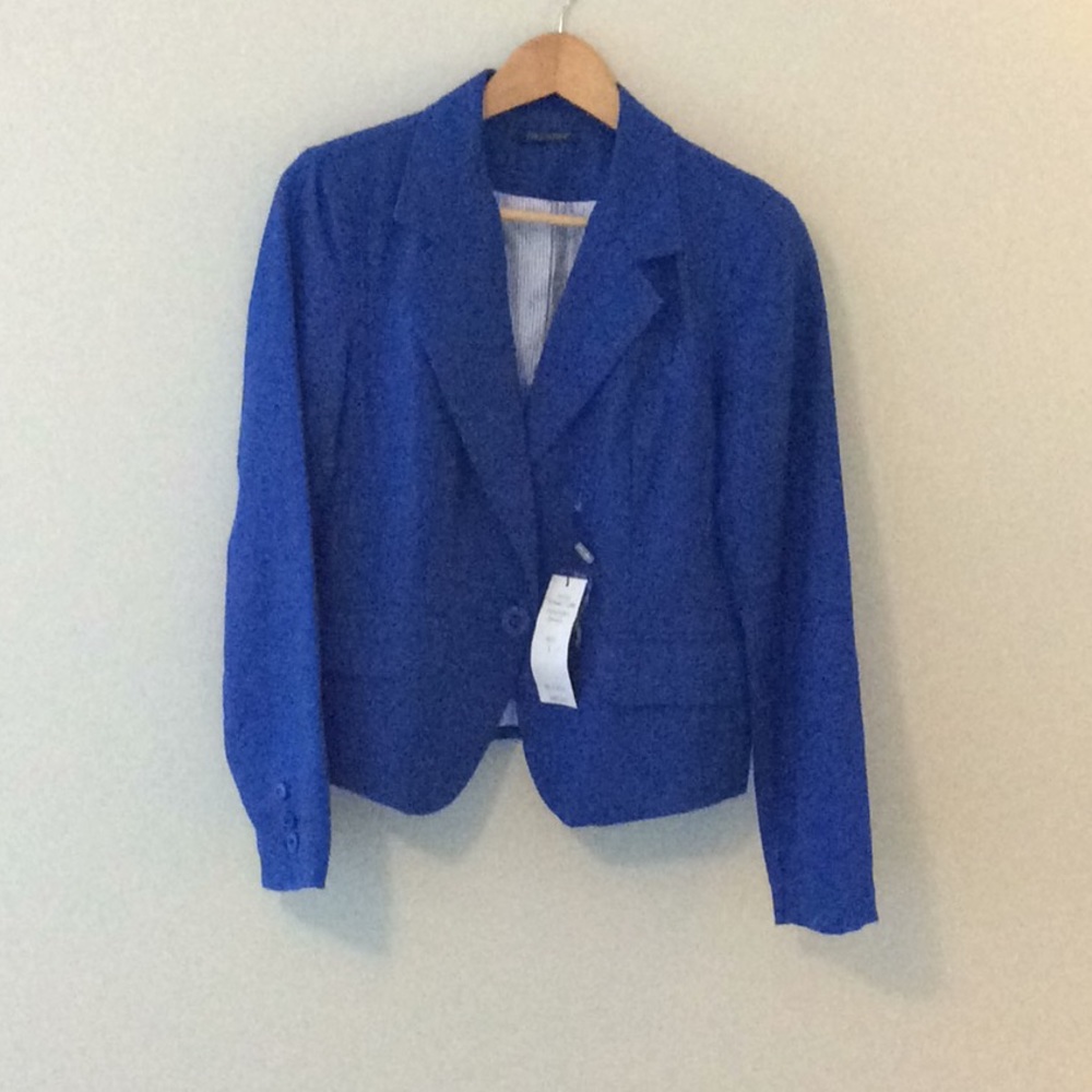 NWT Single Button Linen Blazer