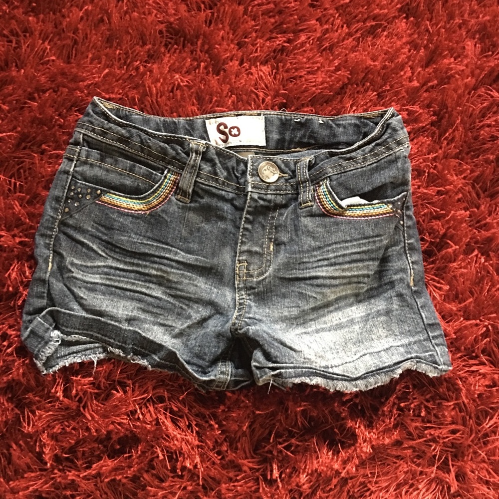 Girls jean short