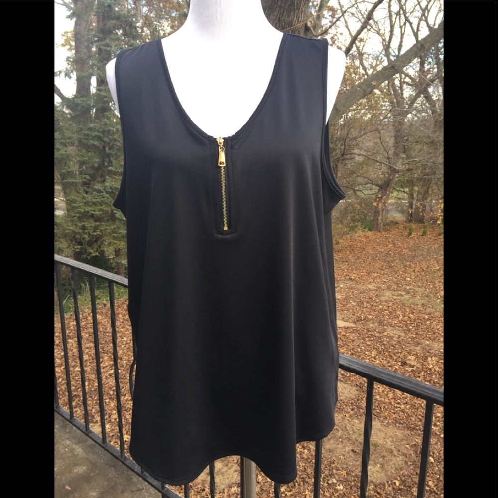 Great sheen on this sleeveless top