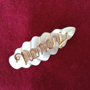 "Nancy" Mother of Pearl Pin