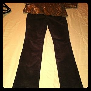 Talbots brown corduroy petite pants straight leg