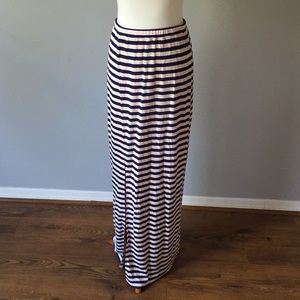 Cremieux striped maxi skirt