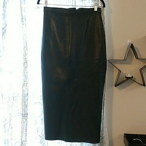 Leather skirt