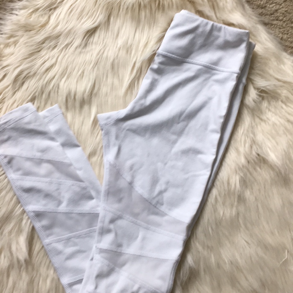 White mesh Leggings