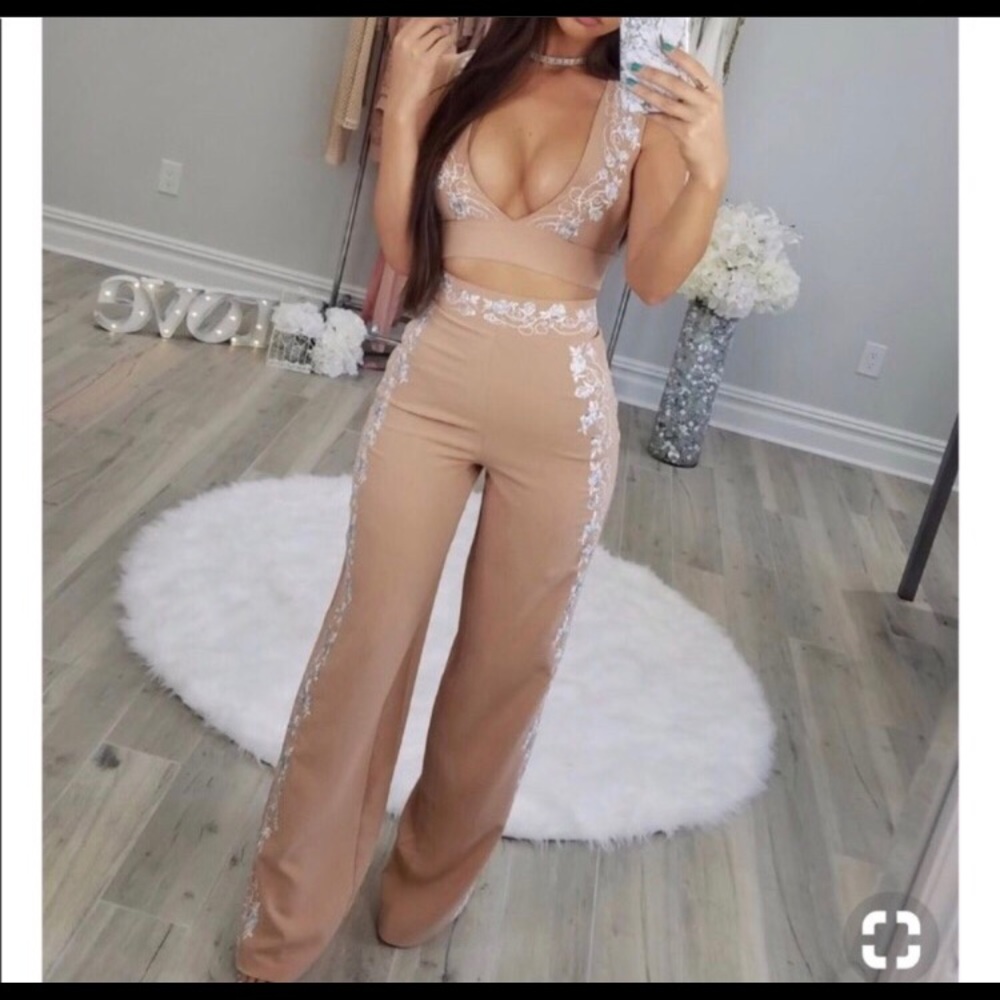 Carli Bybel misguided embroidered set