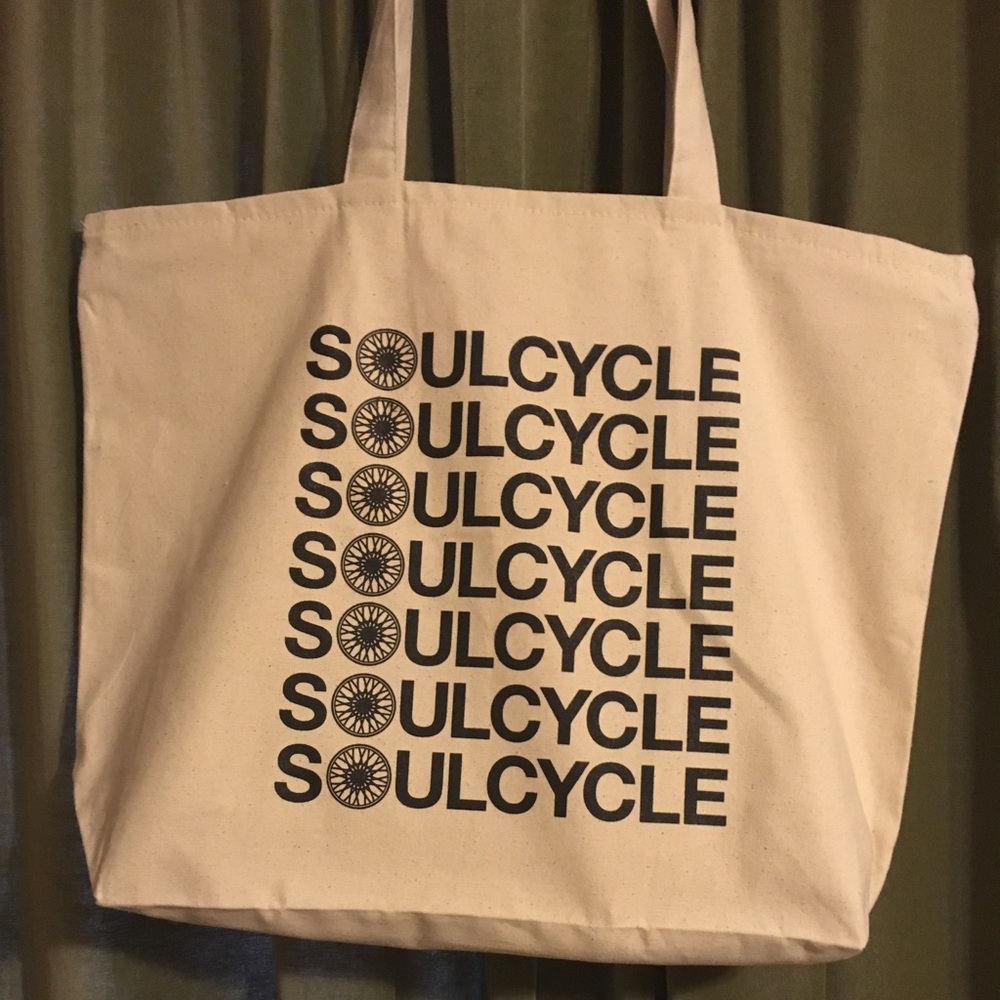 Soul Cycle Large Canvas Tote Bag