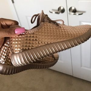 Rose gold shoes
