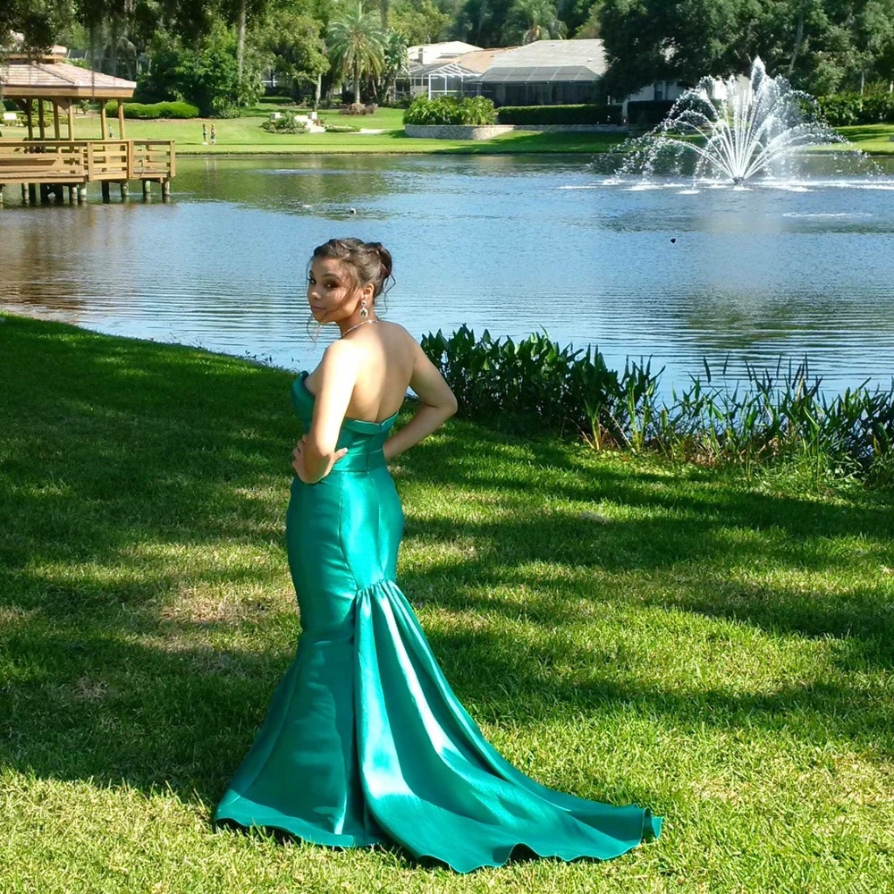 Emerald Green Jovani Prom Dress
