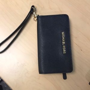 Michael Kors Black phone case/wallet iPhone