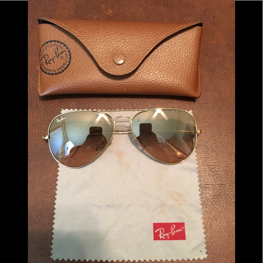 Authentic Womens Ray-Ban Aviator Sunglasses