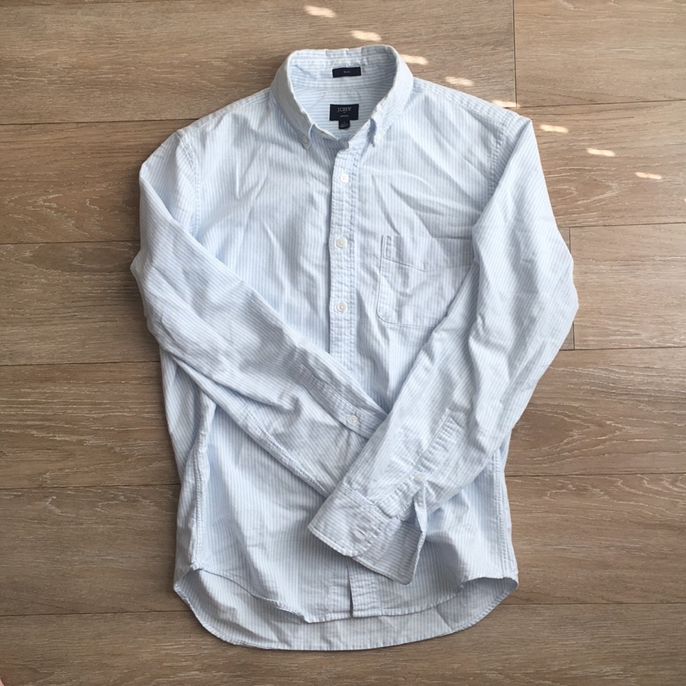 J. Crew oxford button-down.
