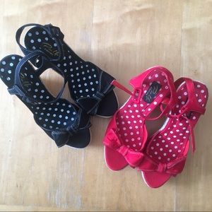 Reserved ✨Black and red espadrilles 6 for genevah