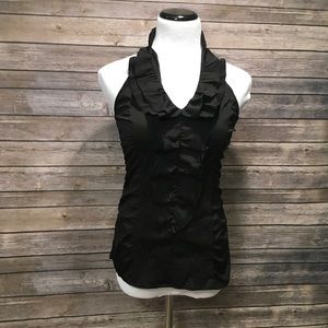Express Ruffle Halter Top