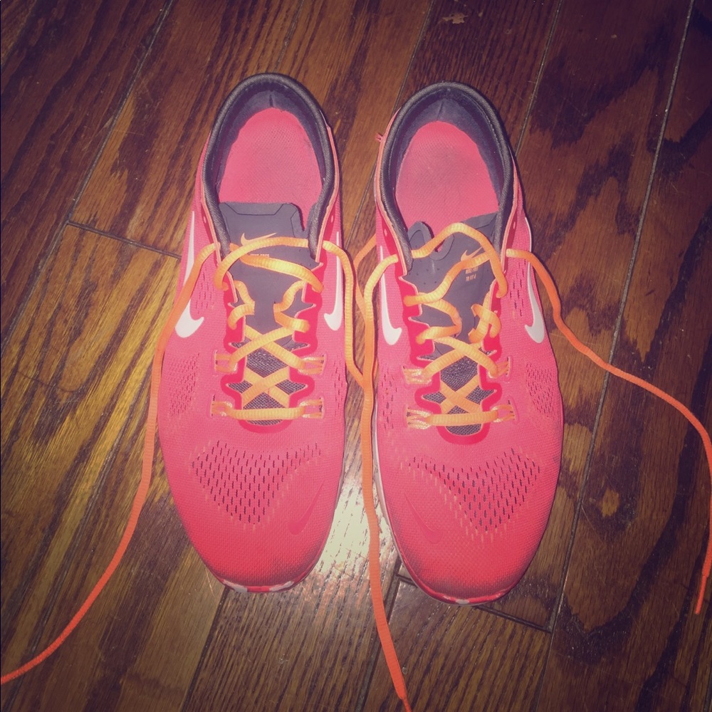 Neon Pink Nike Free