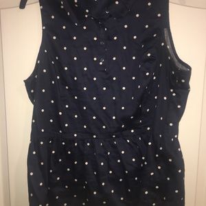 Navy Poke dotted Shirt !!!