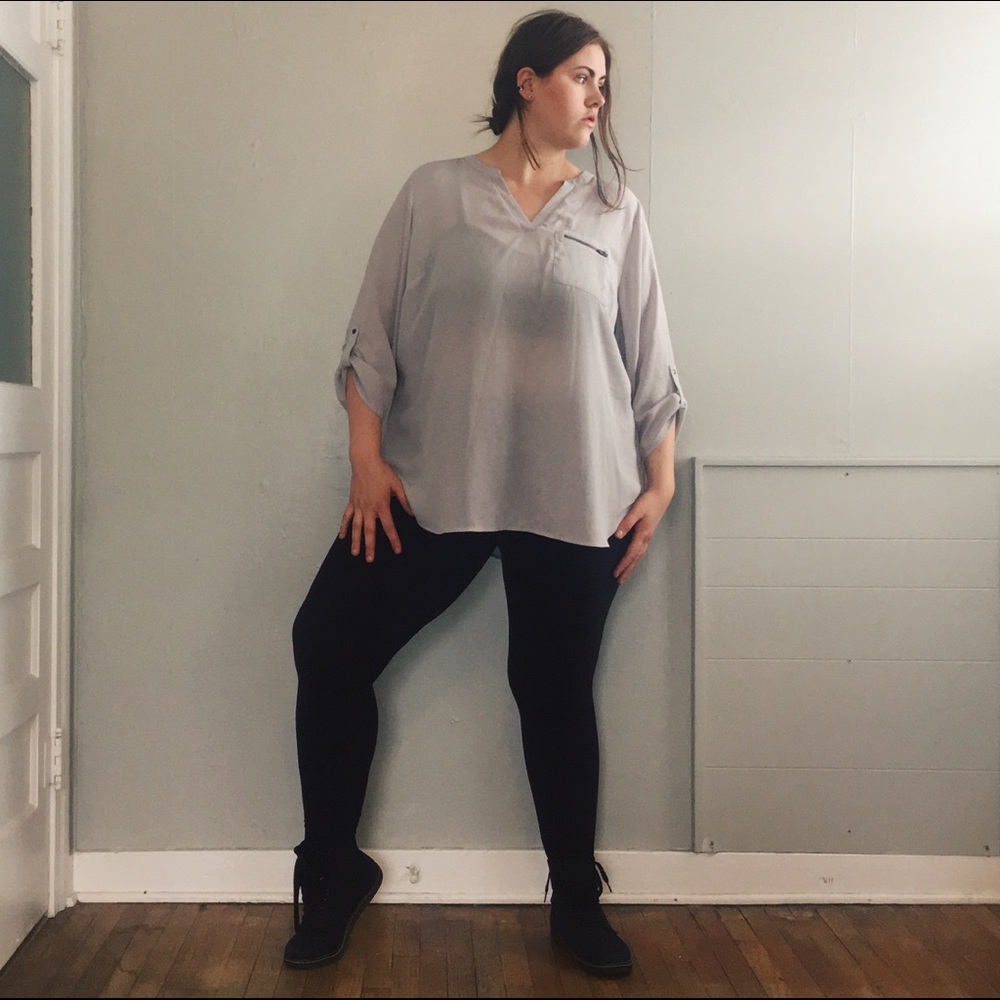 Blue Plus Size Top