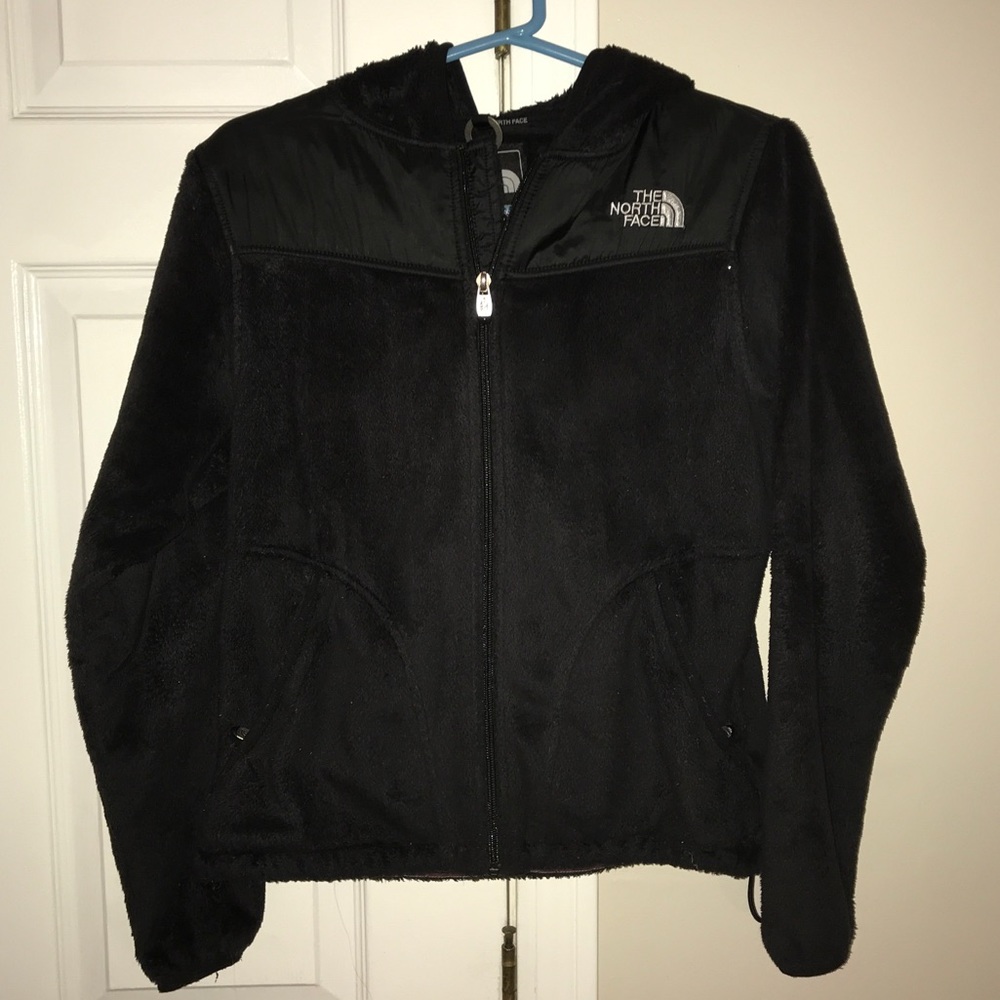 Women’s fuzzy North Face Jacket Size S