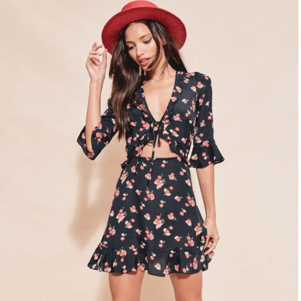 For Love & Lemons Cherry Sundress