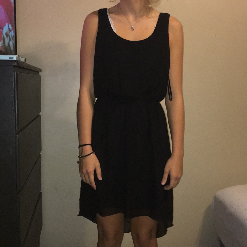 Black High Low Dress