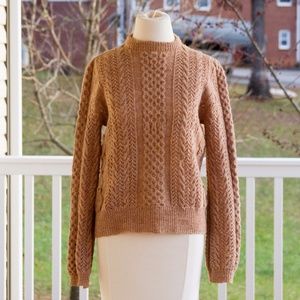 Vintage Hand Knit Wool Fisherman Sweater