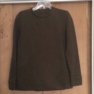 Dark olive sweat shirt
