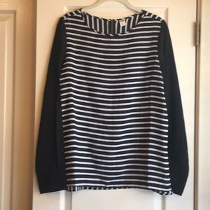 Old Navy Black and White Stripe Shirt