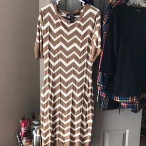Chevron print dress