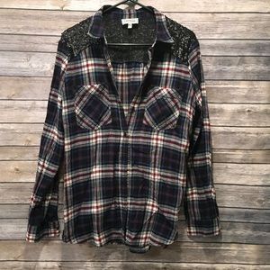 Express Boyfriend Plaid Flannel
