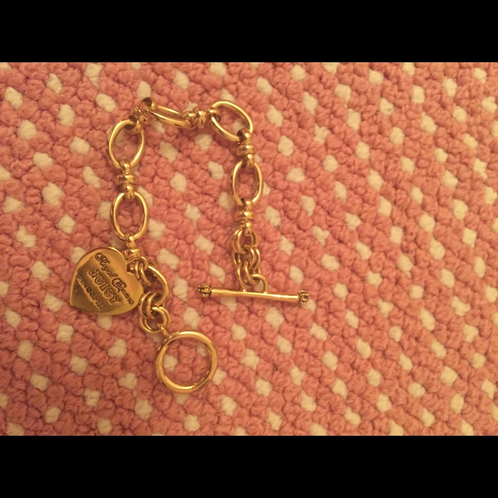 Juicy couture gold link charm bracelet