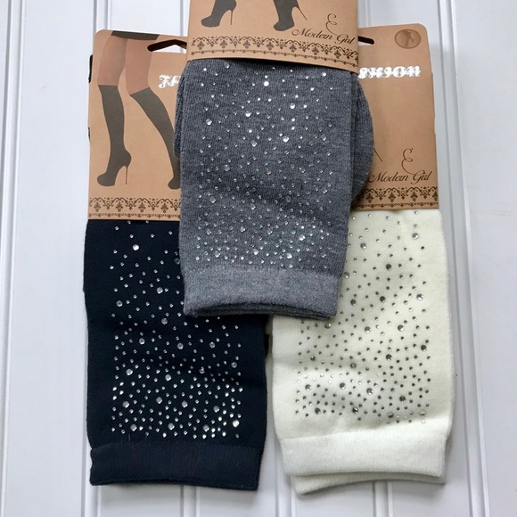 Crystal sprinkled knee high socks - Picture 3 of 4