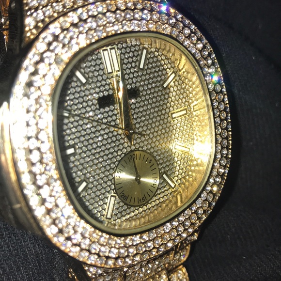 iced out nixon watch