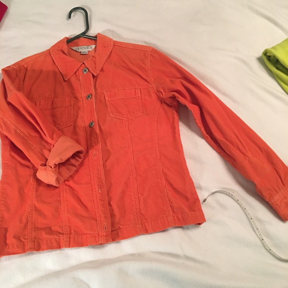 Corduroy button up top